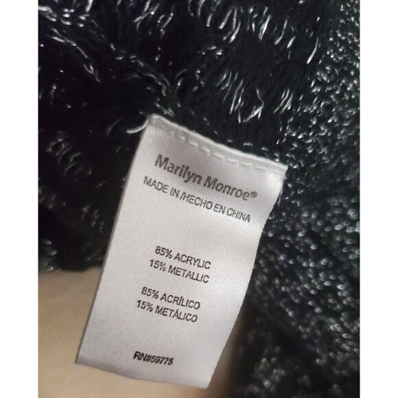 Marilyn Monroe Small Sweater Cold-Shoulder Shirt Long-sleeve Lightweight Top - Picture 8 of 10